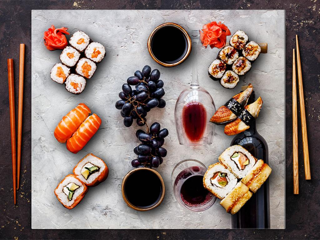 Glas-Kochfeld-Schutzplatte 60x52 Wein