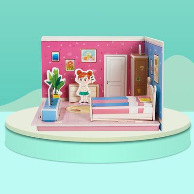 Children's Paper Puzzle 3D Model Craft House DIY Early Education And Educational Toy Assembly