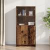 VidaXL Highboard with Doors Old Wood 68x37x142 Cm Engineered Wood 3318722