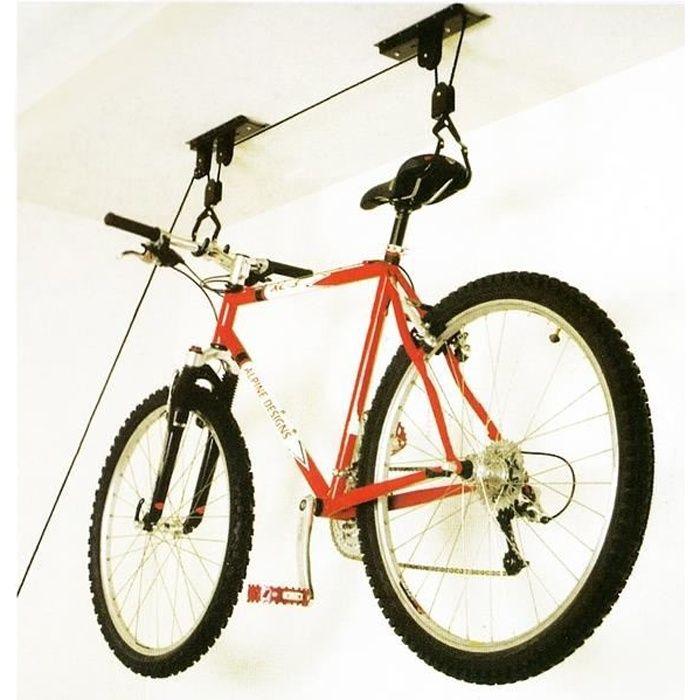 

Porte vélo suspendu - Noname - Système de poulies - Capacité 20 Kg - Fixation incluse - Gain de place