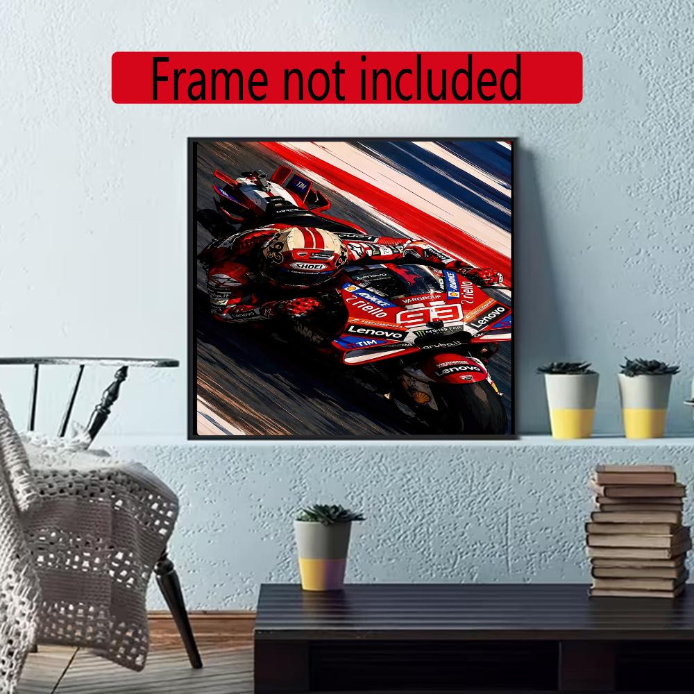 Jorge Lorenzo 5D Diy Diamond Paintings Mosaic Wall Round Diamond Art Painting Kits Embroidery Crystal Accessories Frameless