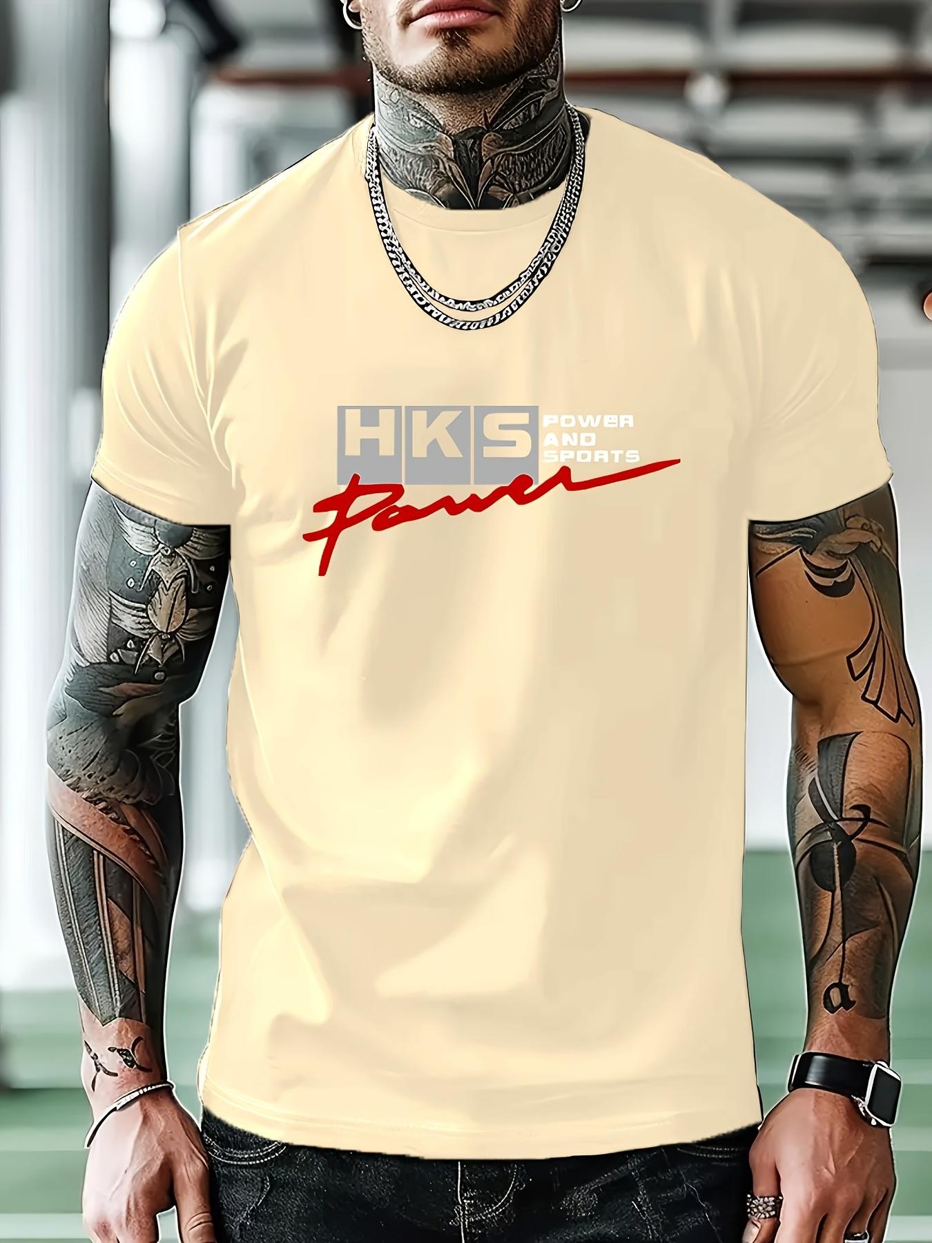 Casual Athletic T-shirt with HKS Power Graphic XXXL