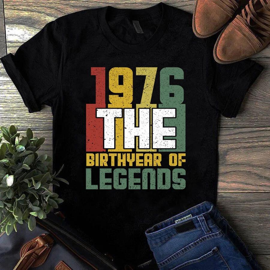 Men s and Women s T-shirts 1976 The Birthyear S
