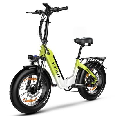 TTGO F6 Electric Bike Adults -250W High-Efficiency Brushless Motor 36V25Ah Battery  Ideal for Urban Commutes & Leisure Rides