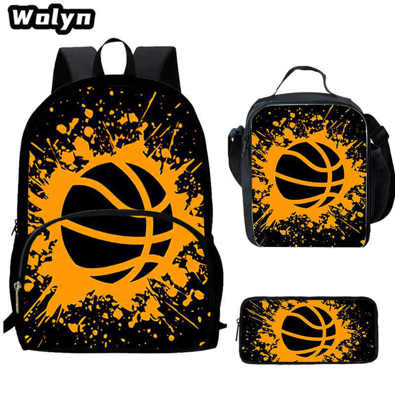 Basketball Basketball School Bag High Definition Printing Multifunctional Cross-Border Backpack