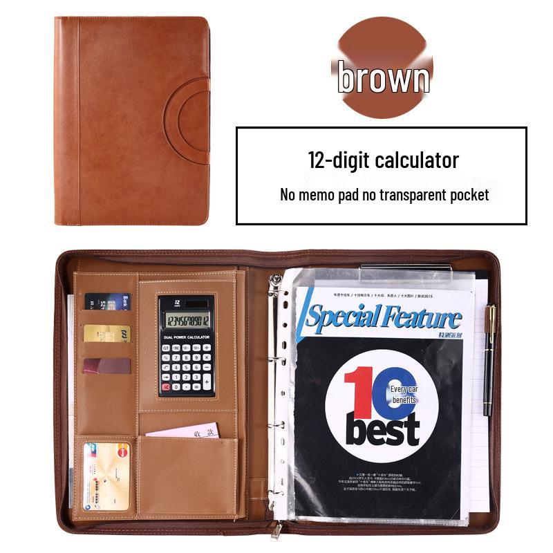 Manufacturer A4 Manager Zippered Business Ring Binder & Clipboard