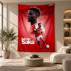 Decorative Tapestry,Bukayo Saka Printed Wall Art, Lightweight Wall Hanging For Bedroom Background