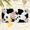 Cute Cow Print Bath Towel - Ultra Soft, Quick Dry, Breathable, Comfortable Design, Perfect for Summer Vibes and Beach Days