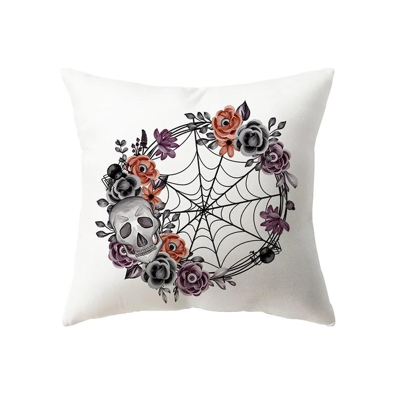Halloween Theme Spider Web Haunted House Office Living Room Sofa Car Decorative Pillowcase
