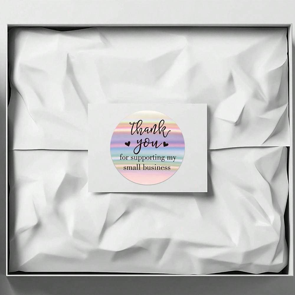 500pcs/Pack Assorted Laser 'Thank You' Stickers Back To School