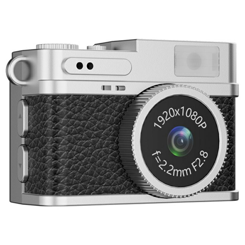 

S150 Wearable Mini Camera 1080P HD Video 0.96 Inch IPS Display Necklace Pendant Retro Camera Black