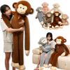 80-140cm Cartoon Gibbon Pluche Pop Kussen Reusachtige Lange Armen Aap Gorilla Knuffeldier Speelgoed Huisdecoratie Slaapcadeau Voor Vriendin