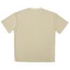Men's Summer Heavy Checkerboard Men's Short-sleeved T-shirt Loose Drop Shoulder Round Neck Casual T-shirt Men