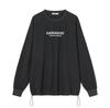 Hadeugieoeopaeleol Nylon Long Sleeve T-Shirt Charcoal