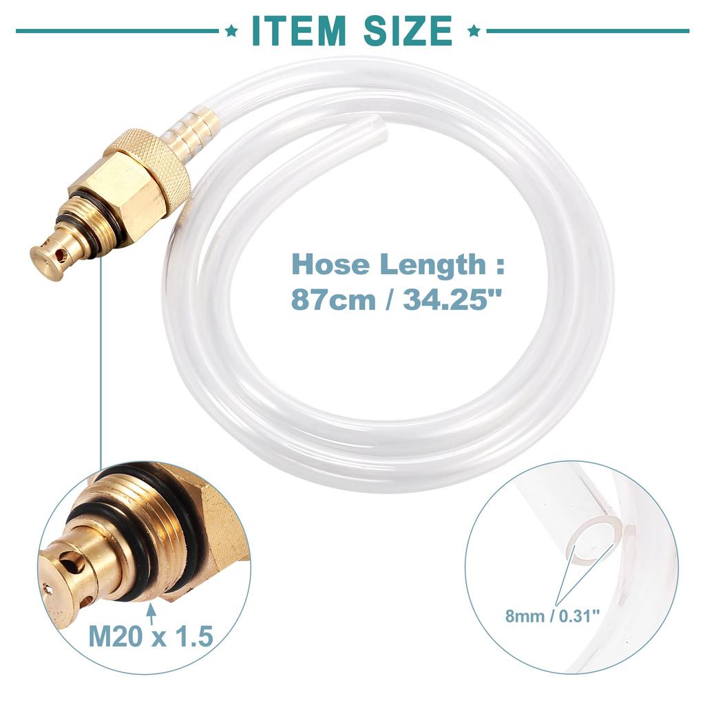 ACROPIX Filter Drain Tool Filter Hose Tube Pipe Fits Toyota Gold Tone Clear 1 Piece