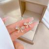 Necklace Earrings Set Light Luxury Full Diamond Bow T Zirconium Personality Banquet Earrings Necklace