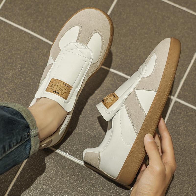 Fashion Lace Up Men Flats Luxury Brand Loafers 2025 New Handmade Leather Shoes Comfortable Men Casual Shoes Fashion Men Driving Shoes