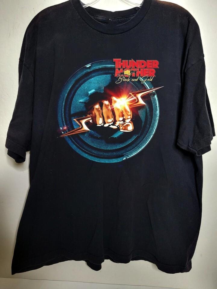 

Black and Gold Thundermother Unisex T-Shirt All Size UU945 L