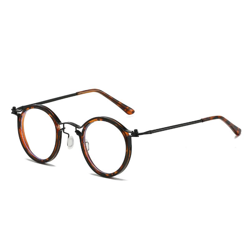 

Retro Anti Blue Ray Blocking Eyeglasses Men And for Women Transparent Eyepieces PC Eyeglasses Eyeglasses Replaceable Optical Lens Lens