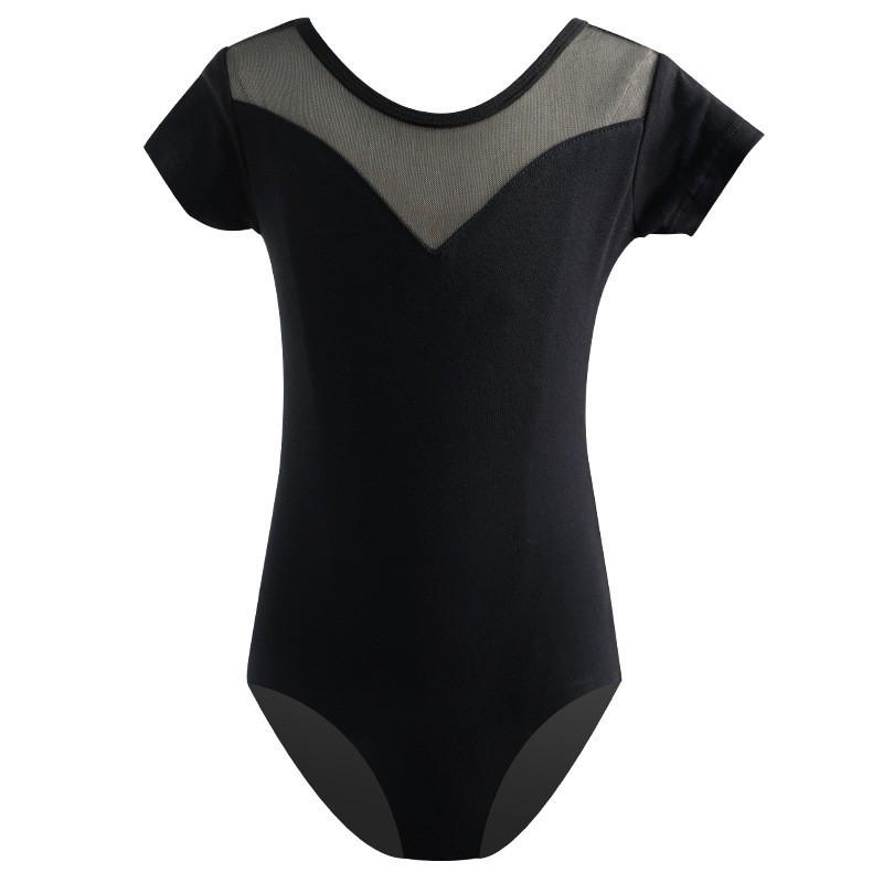 Comfortable Children s Dance Clothes Girls  Short-sleeved Practice Clothes Ballet Skirts Gymnastics Clothes Ballet Clothing 110