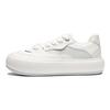 Li Ning Cream Puff Platform Slip Resistant Low top Skateboard Shoes Women's White Gray AZGU012-1