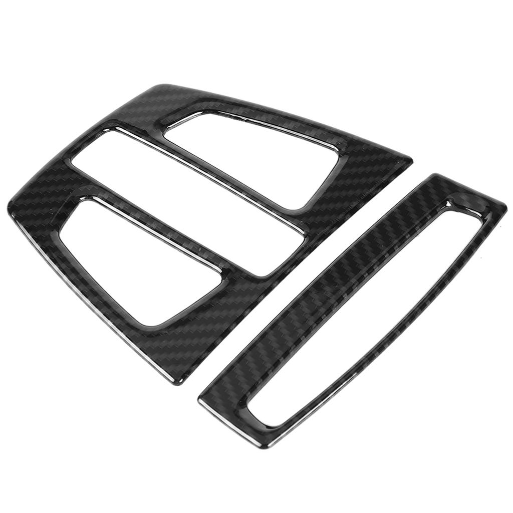 2pcs Carbon Fiber Front Reading Light Panel Cover Trim for 3 Series F30 GT F34 X5 X6 X1 X2