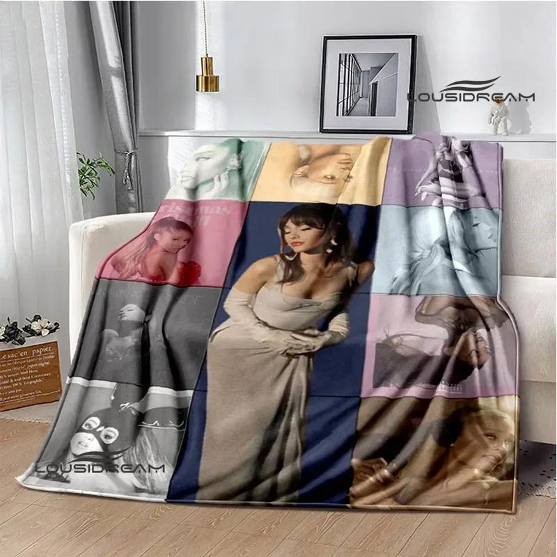 Singer Ariana Grande Printed Blanket Warm Flannel Blankets Soft And Comfortable Home Travel Blanket Bed Linings Birthday Gift