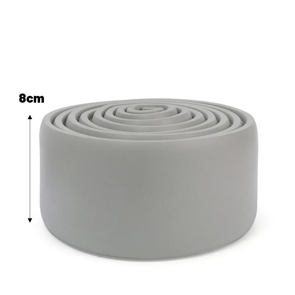 Waterproof Self Adhesive Skirting Line Enclosure 3D Wall Sticker Thickened Anti-collision Strips Bedroom Corner Line Decoration