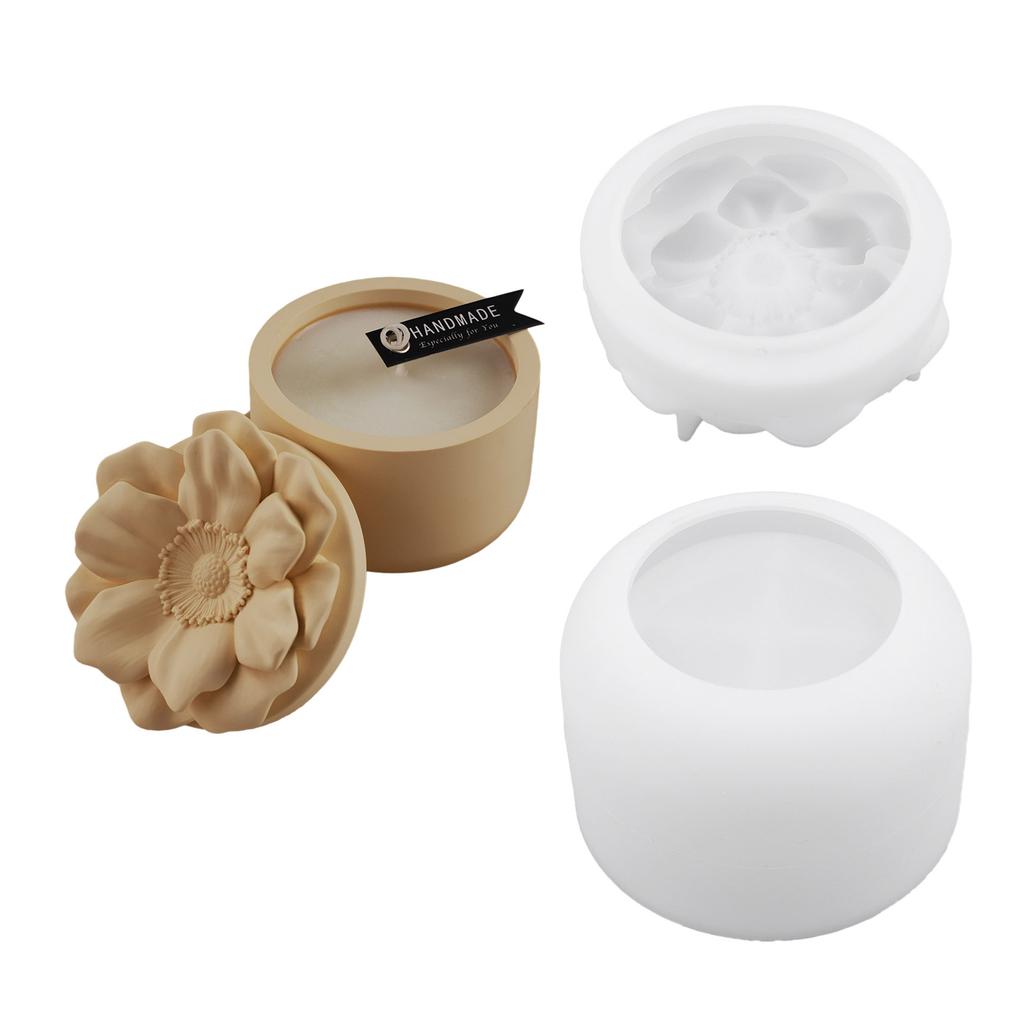 Large Flower Sturdy Silicone Resin Mould for Epoxy Castes Jewelry Dishes Jar Making Creative Craft Supplies Projects