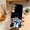 Giannis Antetokounmpo 34 Phone Case For Samsung Galaxy A71,A70,A52,A51,A40,A30 Transparent Cover