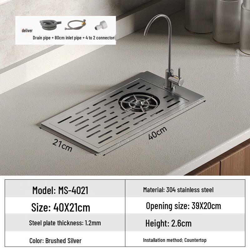 TLXT Sink Glass Rinser with Purified Water Faucet