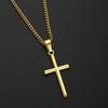 Elegant Crosses Necklace Charm Sturdy Alloy Pendant Comfort Fits with Adjustable Length Chain for Everyday Wear
