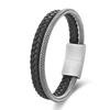 Schwarzes Lederseil Rindsleder Herren Doppellagig, Echtes Leder Geflochtenes Armband Handgefertigt Mehrlagiges Lederarmband 2026