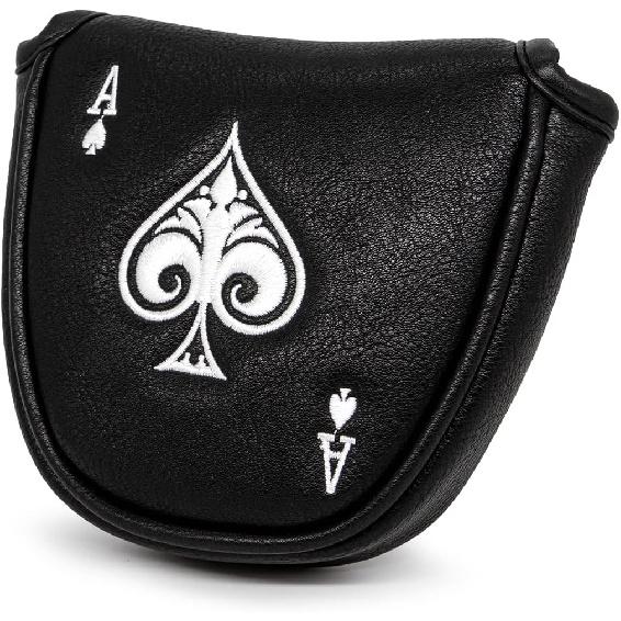 Barudan Golf Putter Cover Headcover Mallet Putter Head Cover Magnetic Club Protective Case fits for Odyssey 2ball, Odyssey Stroke Lab Gift for Men