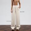 HSTYLE Women's Acetate Wool Blend Relaxed Wide-Leg Pants