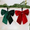 Velvet Three-Dimensional Bow, Large Christmas Tree Decoration, Window Display Decoration