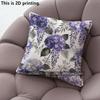 Aquarell Lila Floral Kissenbezüge Muster Kissenbezug Geeignet für Sofa Schlafzimmer Auto Kissenbezug