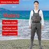 Waders de pêche en PVC vert avec poches