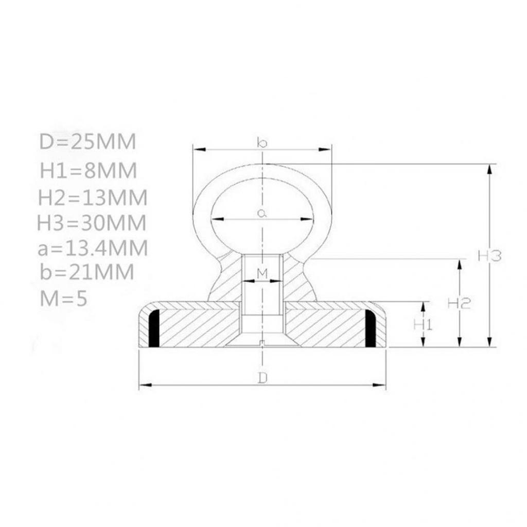 Купить Магнитный крючок для восстановления 32/36/48/60 мм, сильное ...