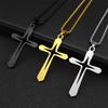 Hollow Starry Sky Cross Pendant Titanium Steel Minimalist Fashion Unisex Necklace Jewelry Accessory