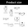 Valentines Day Wall Sticker Adhesive Black Holding Hand Heart PVC Decal Home Decors Creative Wall Art Murals Accessory