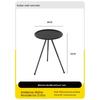 ZISIZ Outdoor Liftable Folding Round Table with Lamp Stand