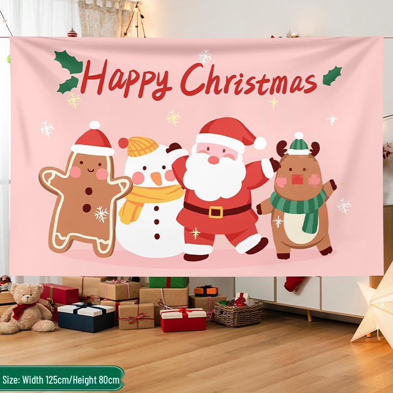 Merry Christmas Banner: Holiday Store Decoration