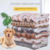 Thicken Soft Pet Sleeping Mat - Warm Dog Cat Bed Blanket Rug Suitable for Puppy Kitten Small Large Dogs Comfortable Pet Bedding