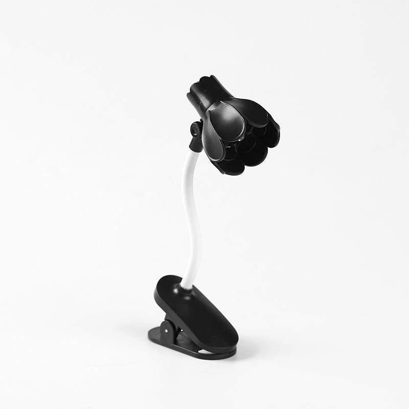 Mini Flower Shaped LED Book Light Eye Protection Adjustable Clip 360° Flip Study Lamp For Travel Bedroom Reading Book Light