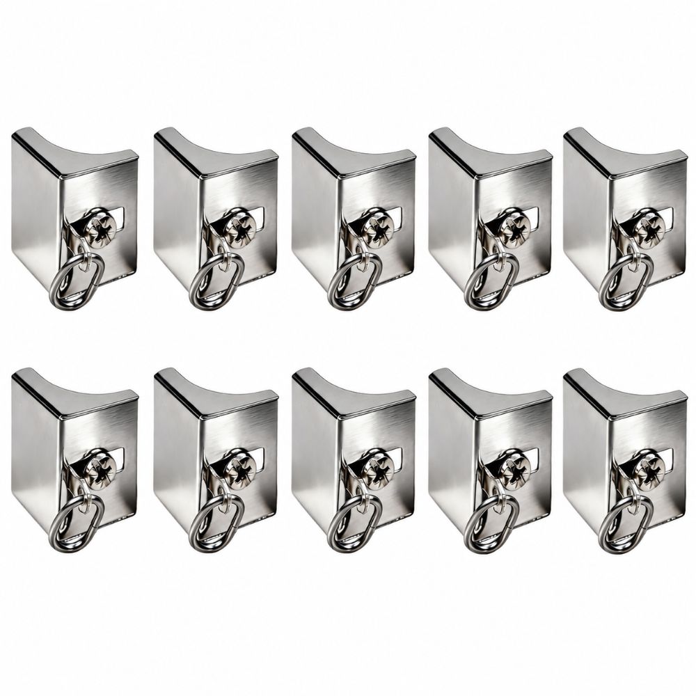 10pcs Metal Curtain Rod End Caps Quiet Track End Stop Curtain Rail Stop  Curtain Rod Accessories