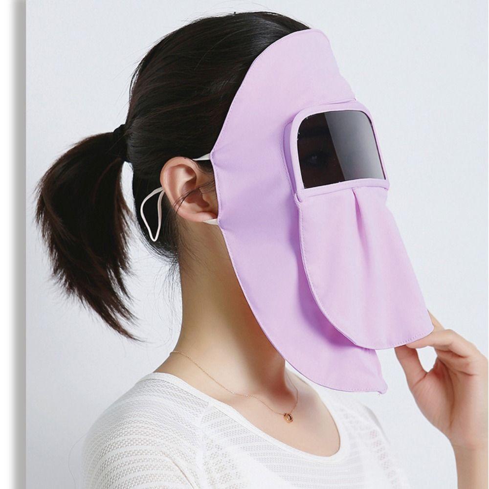 Sunscreen Face Scarf Ice Silk Mask Summer Face Gini Mask Elastic Face Cover  Fishing