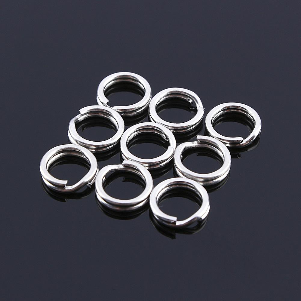 Gorące 200 szt. Wędkarskie Solidne Ze Stali Nierdzewnej Agrafki Kółka Łączniki Przynęt