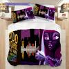 Monster High Fashion Fantasy Bedding (1 * duvet cover + 2 * pillowcase, without core) 2D Flat Soft and comfortable Christmas birthday gift