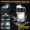 2Pcs Three Colors Dual Lens H4 LED Headlight Bulbs 110W 60000LM Car Projector Hi/Lo Beam Light Motorcycle Headlamp 6000K 4500K Warm White 3000K Yellow